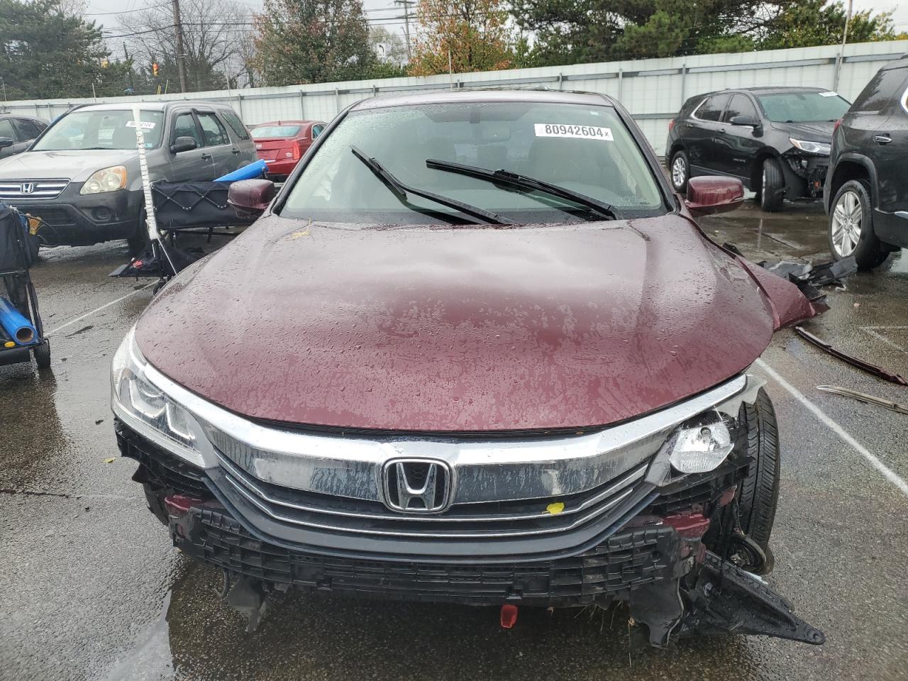2017 Honda Accord VIN 1HGCR2F89HA186494 Copart auction photo, front end / undercarriage damage thumbnail 5