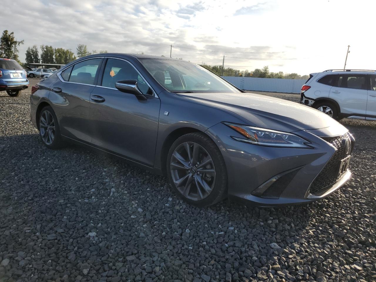 2019 Lexus ES VIN 58ABZ1B19KU001478 Copart auction photo, side damage thumbnail 4