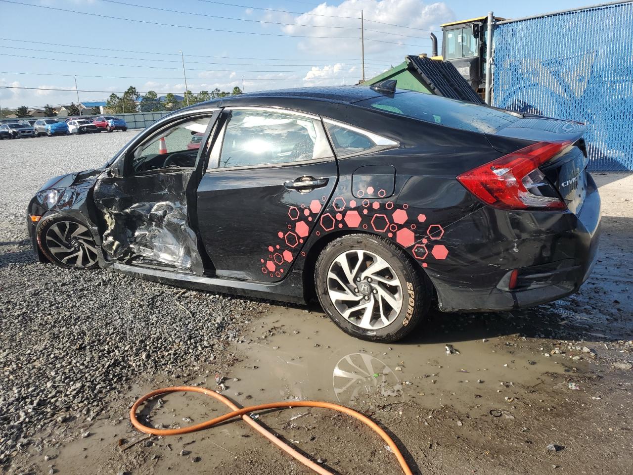 2018 Honda Civic VIN 2HGFC2F78JH528112 Copart auction photo, side / undercarriage damage thumbnail 2