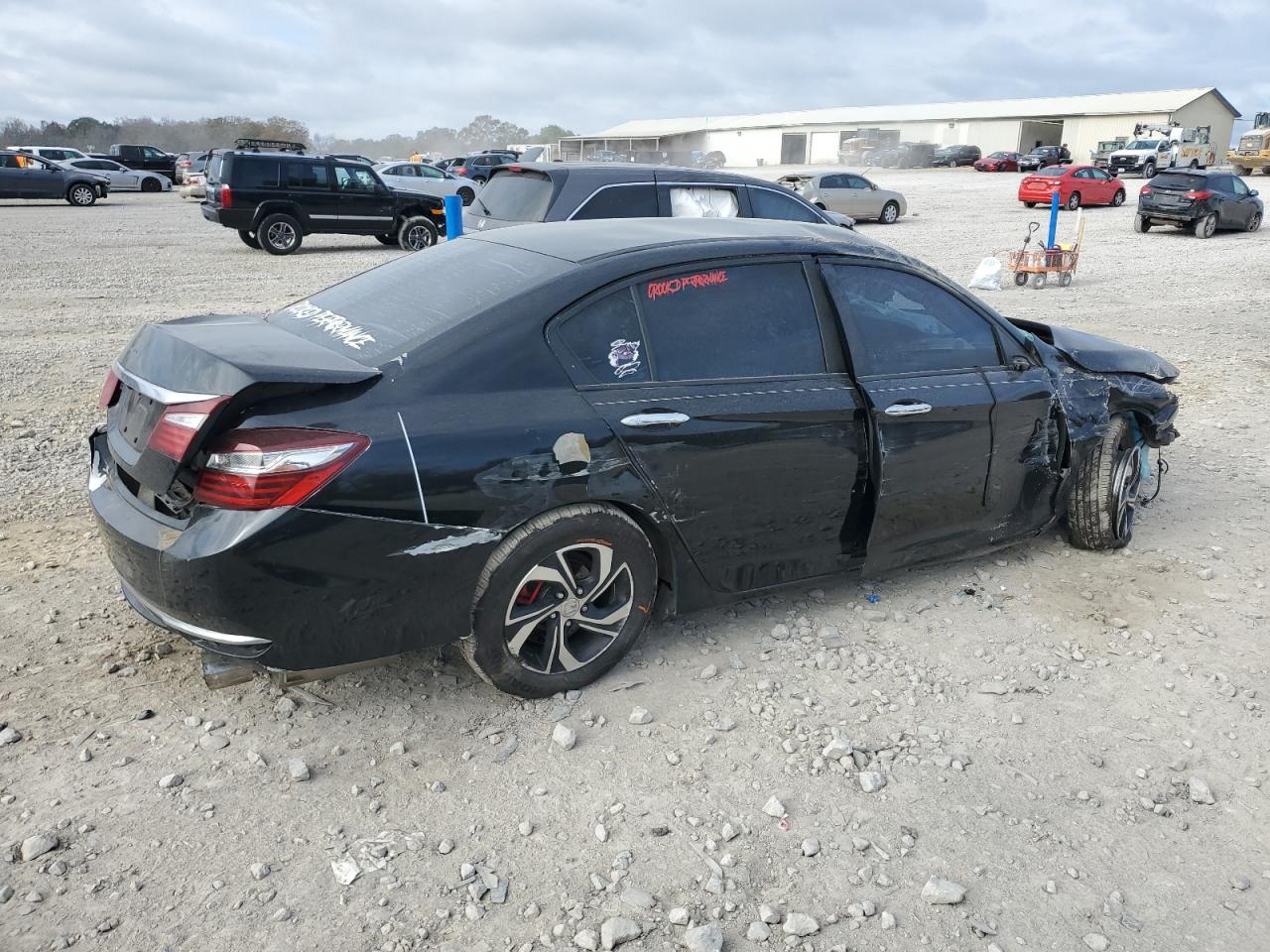 2017 Honda Accord VIN 1HGCR2F32HA230923 Copart auction photo, all over damage thumbnail 3