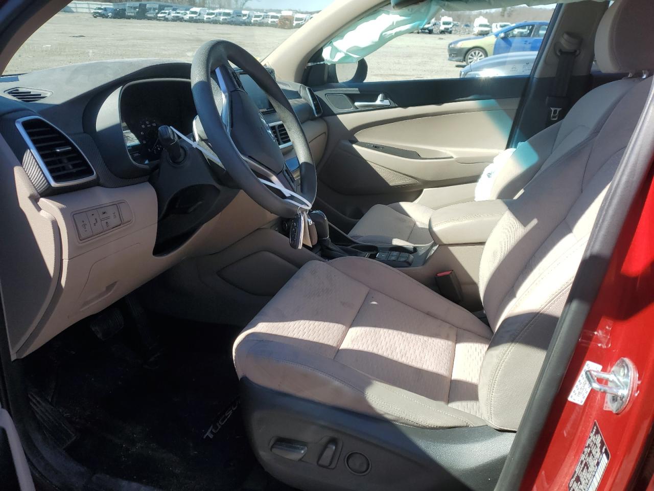 2021 Hyundai Tucson VIN KM8J3CA46MU374704 Copart auction photo, front end / side damage thumbnail 7