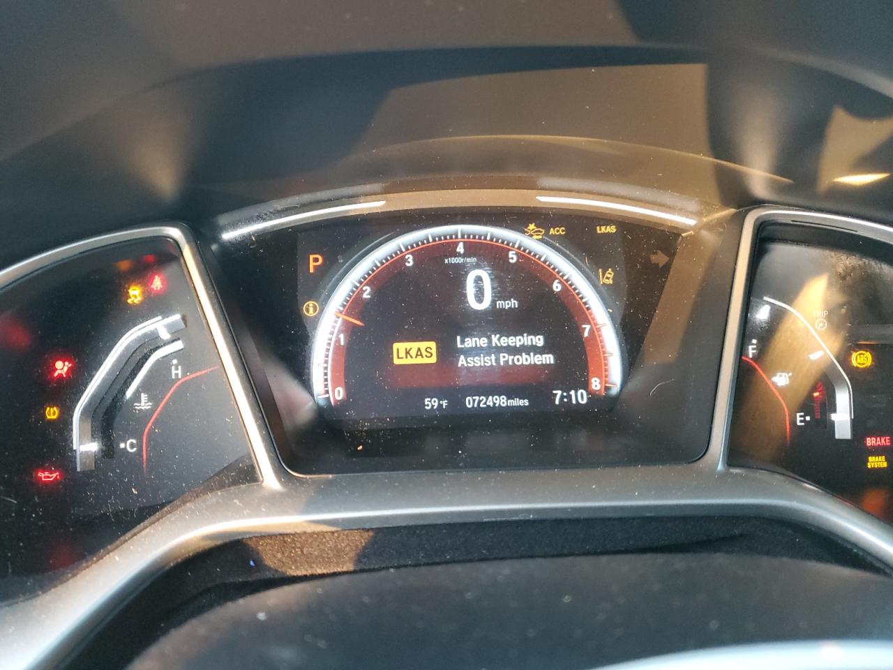 2019 Honda Civic VIN 19XFC2F8XKE045273 Copart auction photo, mechanical / front end damage thumbnail 9