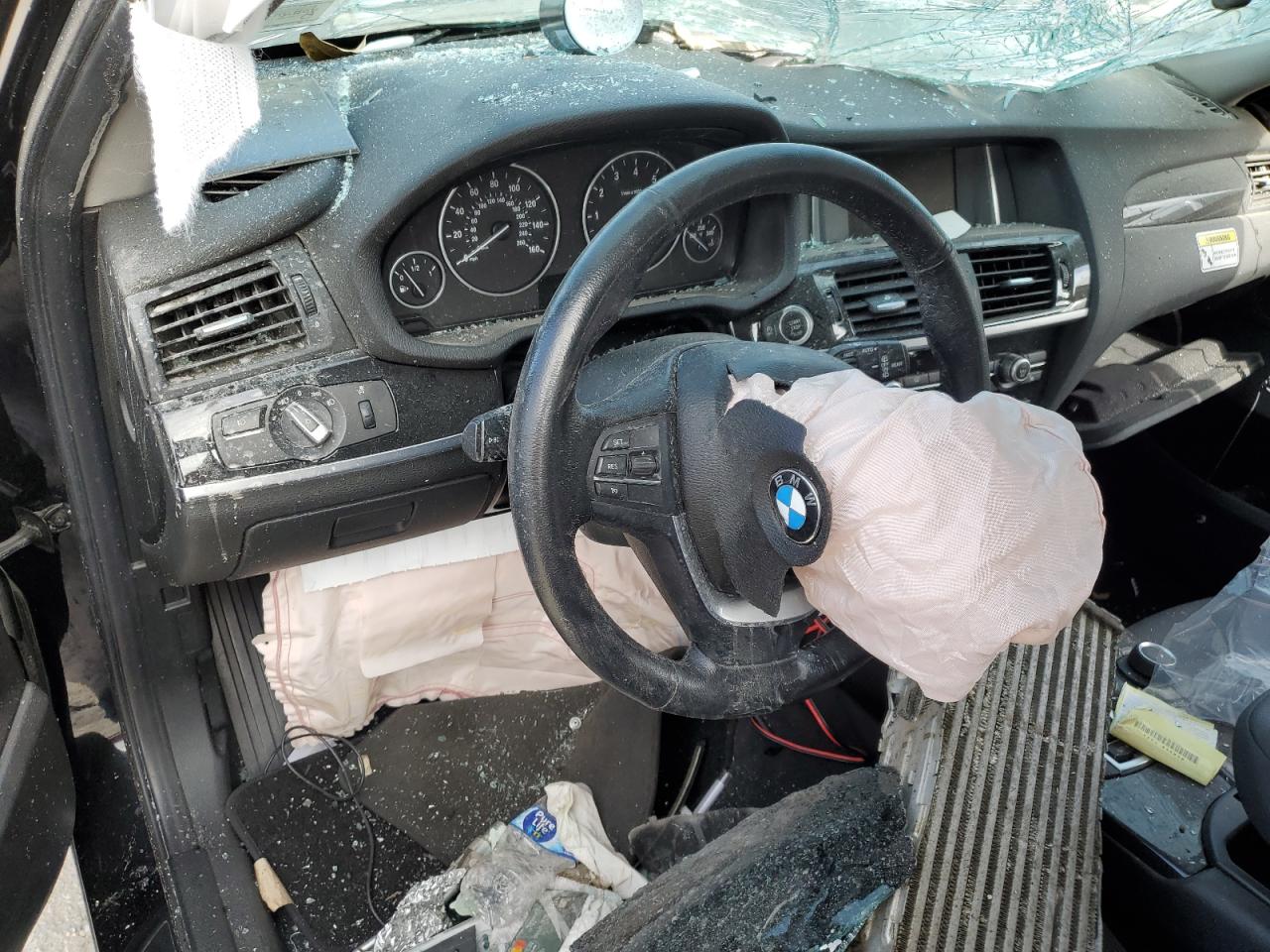 2017 BMW X3 VIN 5UXWX9C35H0W78107 Copart auction photo, rollover / all over damage thumbnail 8