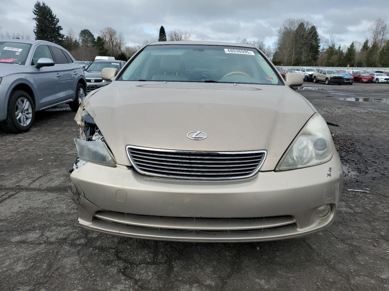 2005 Lexus ES VIN JTHBA30G655132869 Copart auction photo, front end damage thumbnail 5