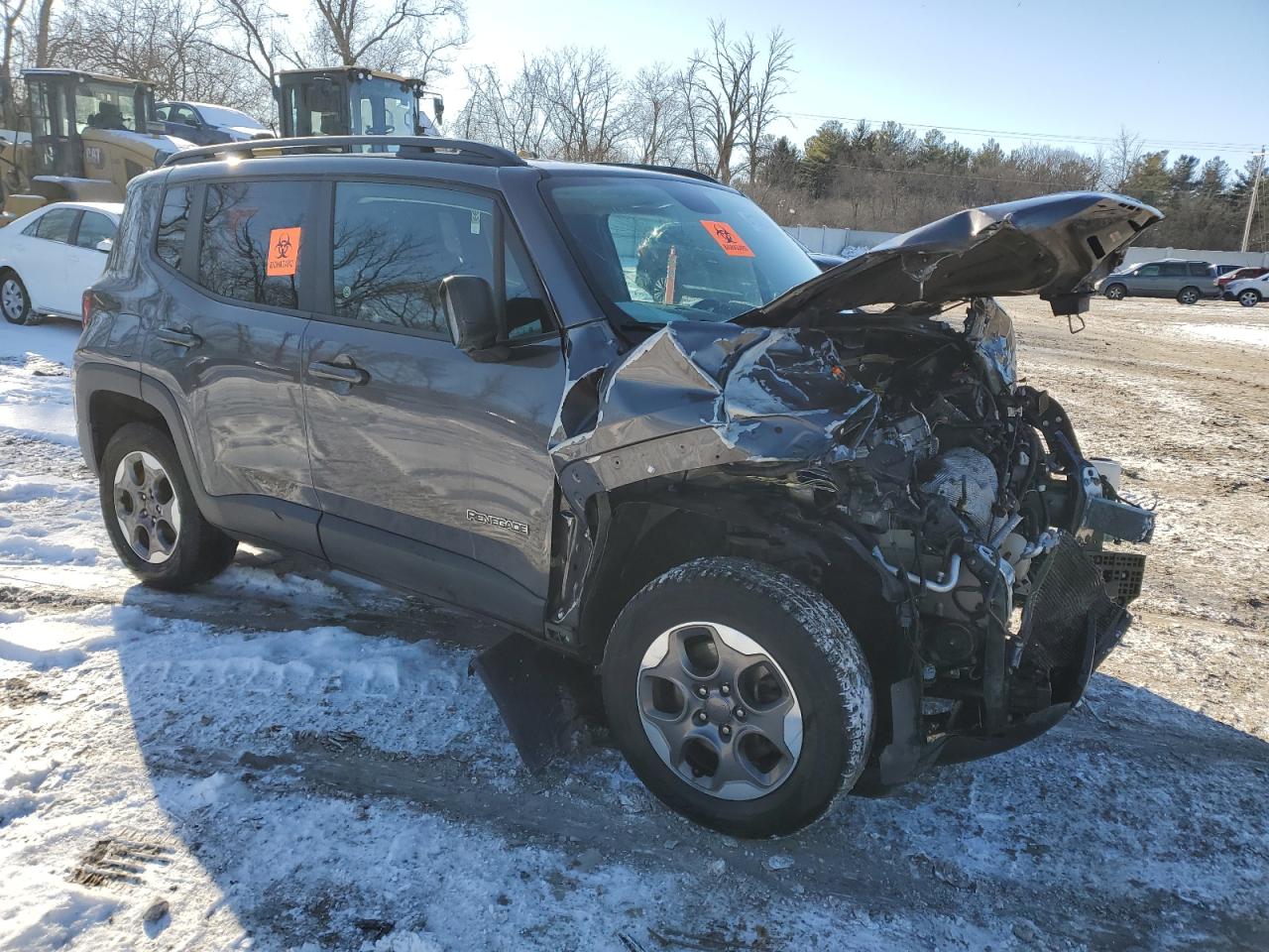 2017 Jeep Renegade VIN ZACCJBAB5HPE58354 Copart auction photo, front end damage thumbnail 4