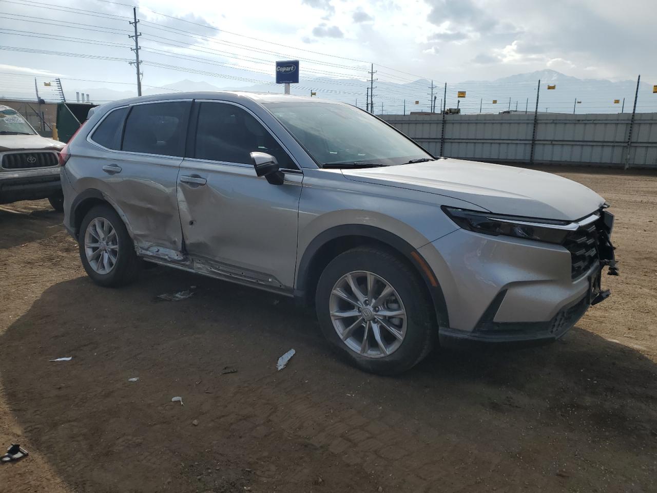 2024 Honda CR-V VIN 2HKRS4H76RH473282 Copart auction photo, front end / side damage thumbnail 4