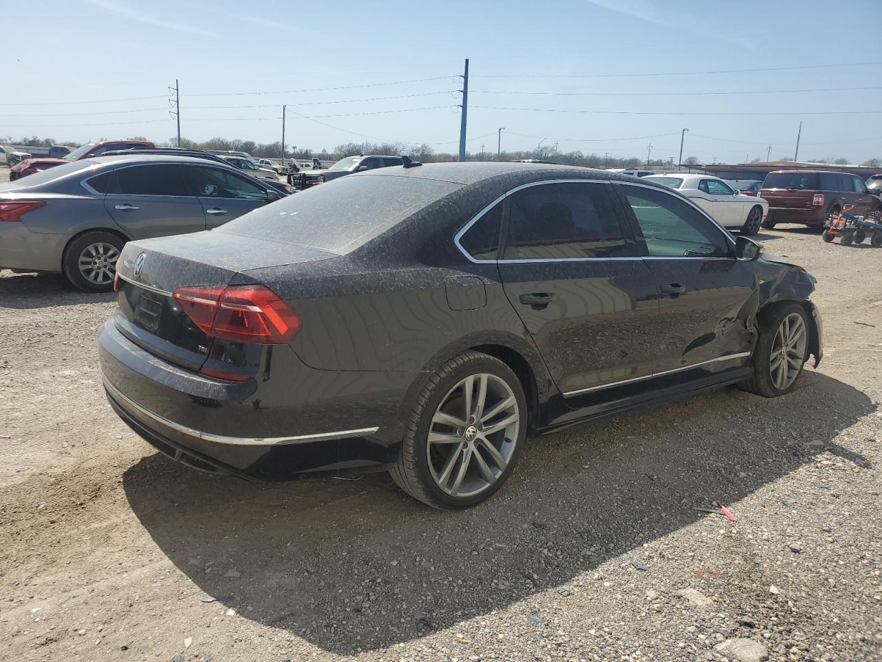 2017 Volkswagen Passat VIN 1VWDT7A37HC036348 Copart auction photo, front end / side damage thumbnail 3
