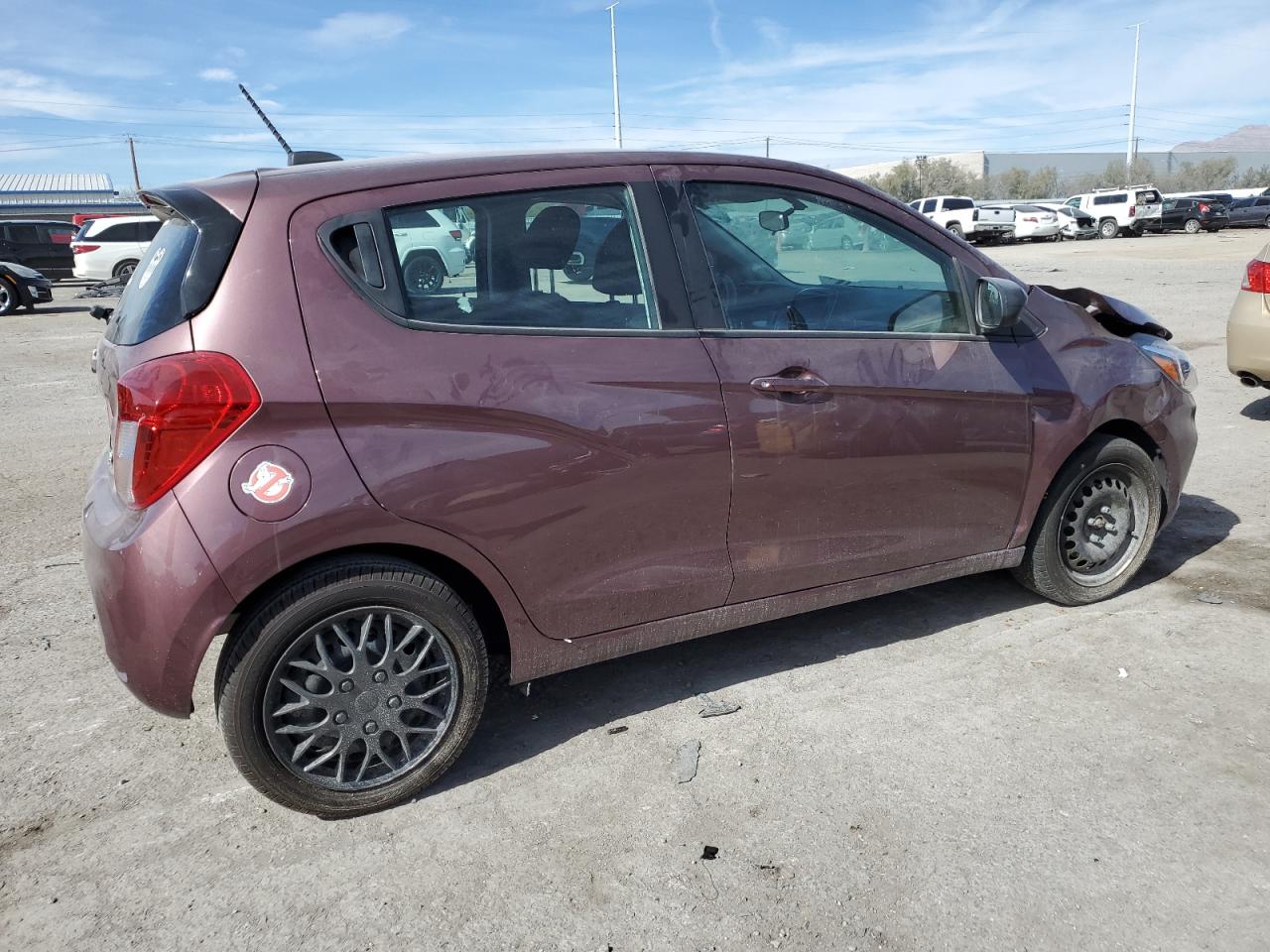 2021 Chevrolet Spark VIN KL8CB6SA1MC704026 Copart auction photo, front end / rear end damage thumbnail 3