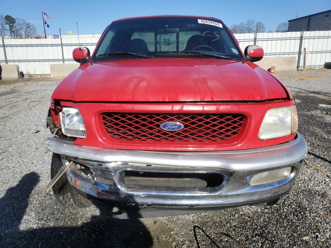 1998 Ford F-150 VIN 1FTDX18W5WNA01779 Copart auction photo, front end damage thumbnail 5