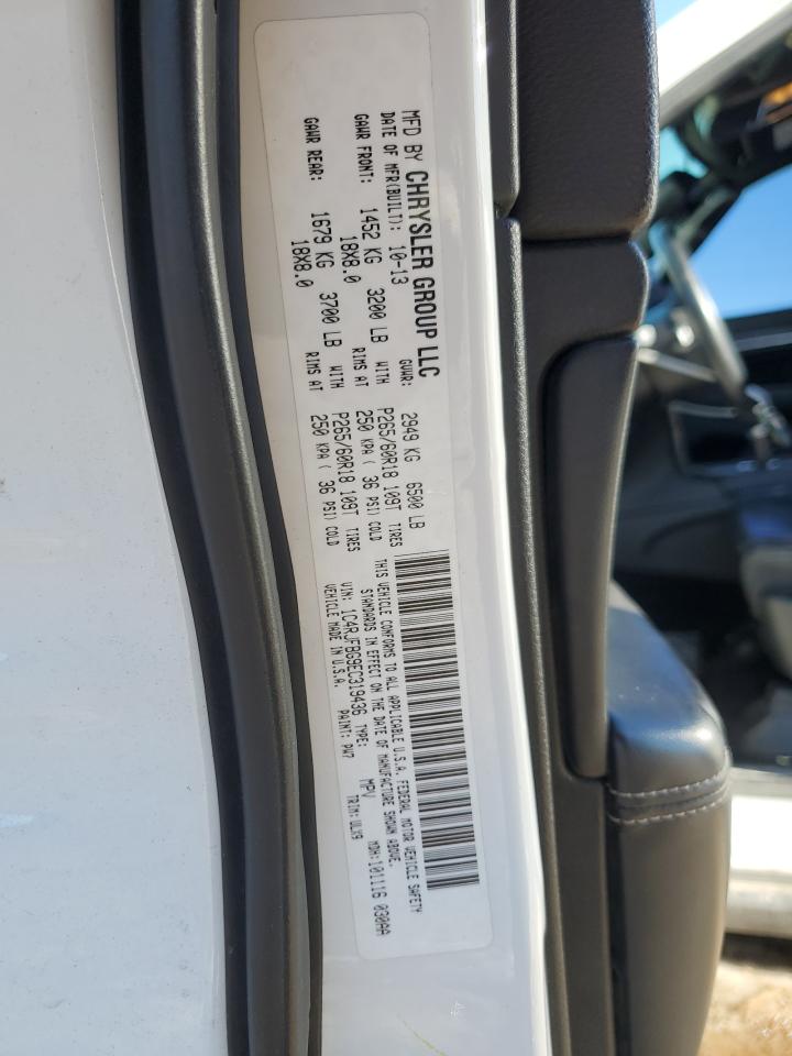 2014 Jeep Grand Cherokee VIN 1C4RJFBG9EC319436 Copart auction photo, all over damage thumbnail 15
