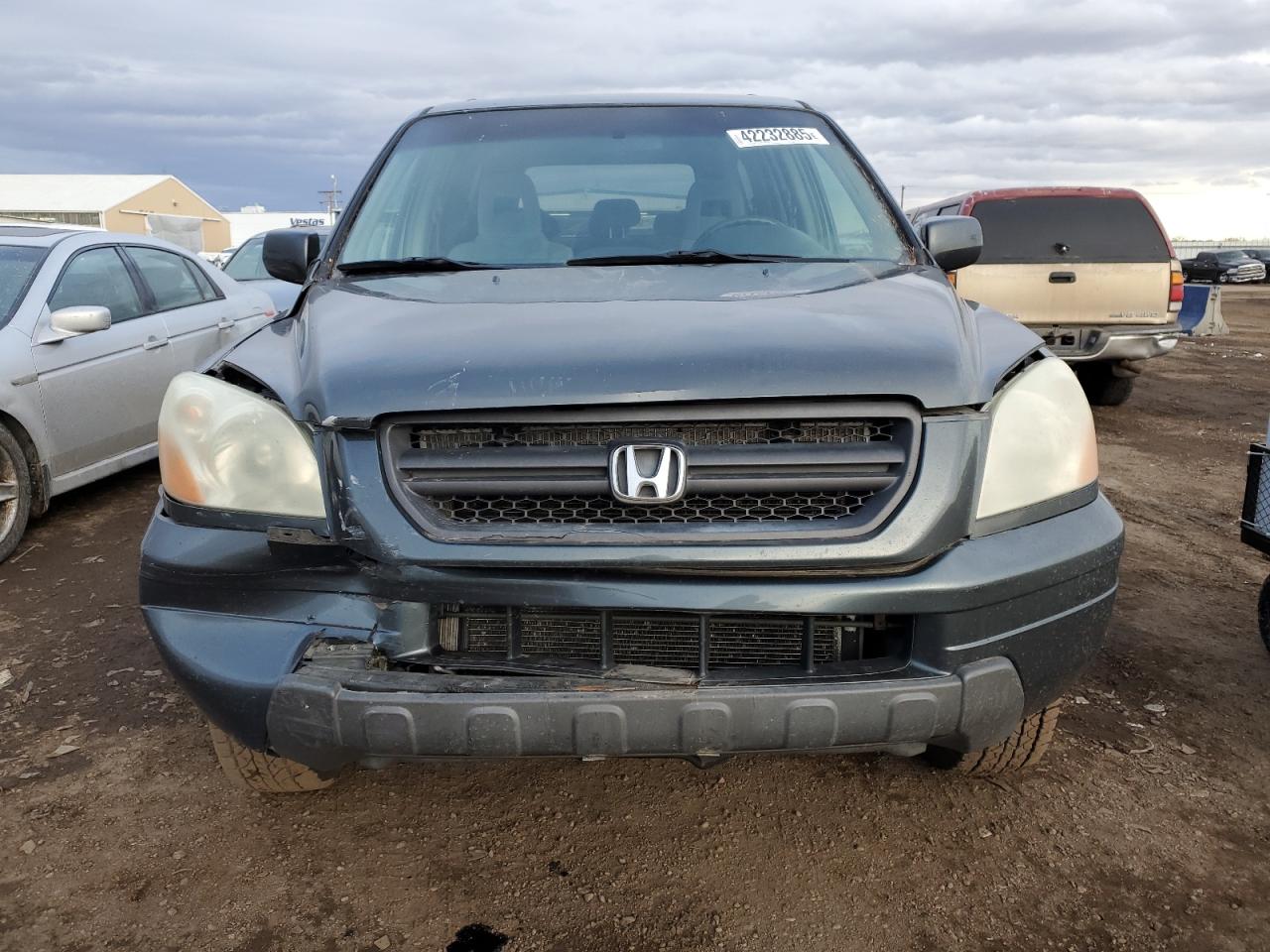 2005 Honda Pilot VIN 2HKYF18445H543926 Copart auction photo, front end damage thumbnail 5