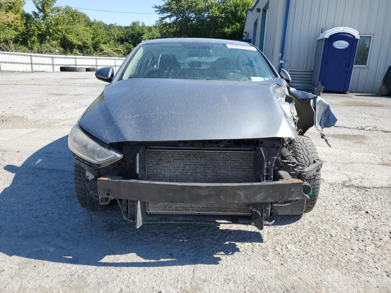 2017 Hyundai Elantra VIN KMHD84LFXHU152272 Copart auction photo, all over damage thumbnail 5
