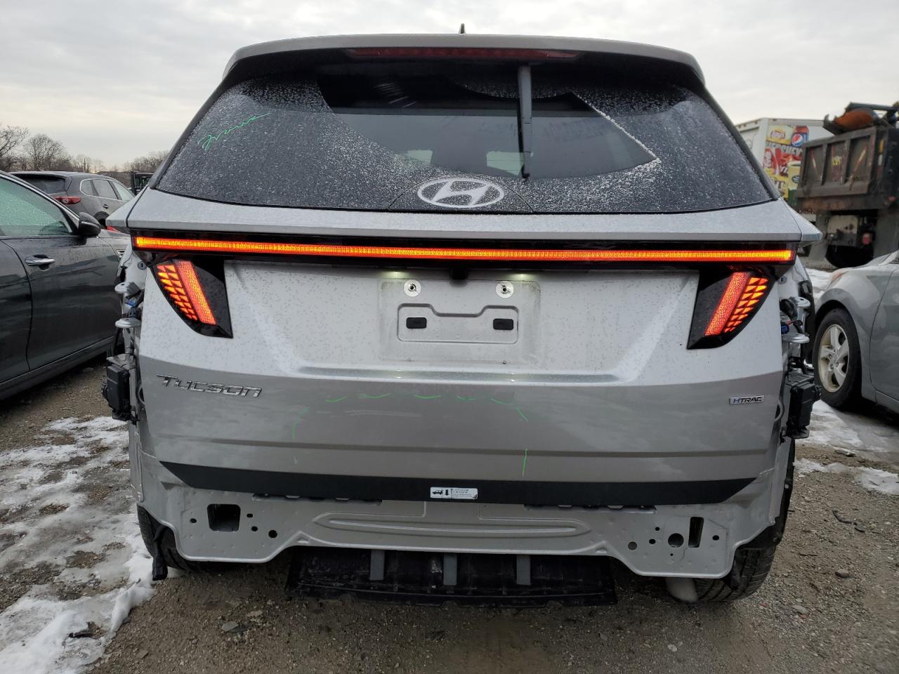 2022 Hyundai Tucson VIN 5NMJFCAEXNH139168 Copart auction photo, all over damage thumbnail 6