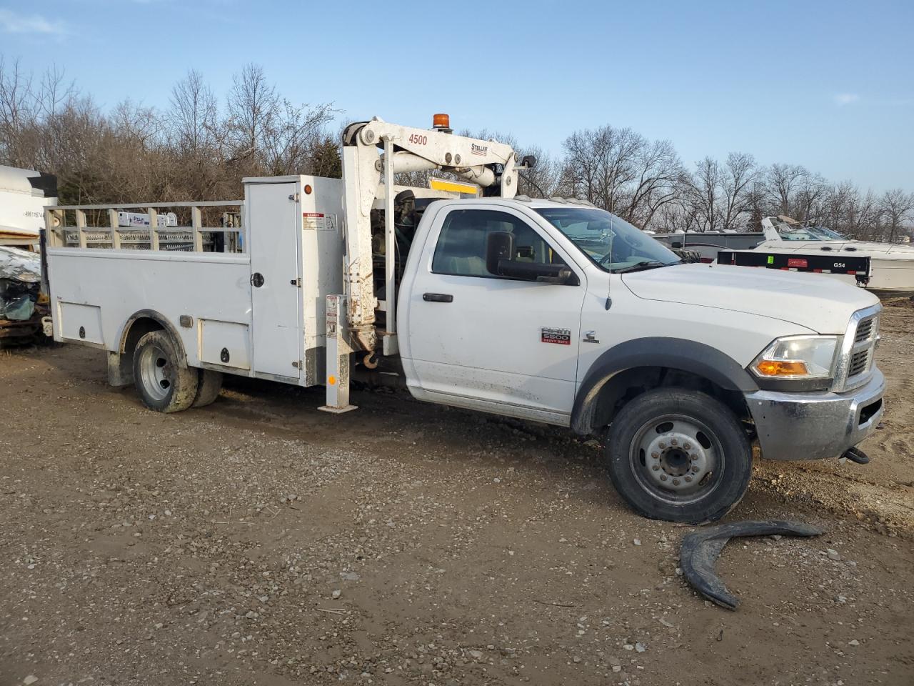 2012 Dodge RAM VIN 3C7WDMCL3CG130501 Copart auction photo, mechanical damage thumbnail 4