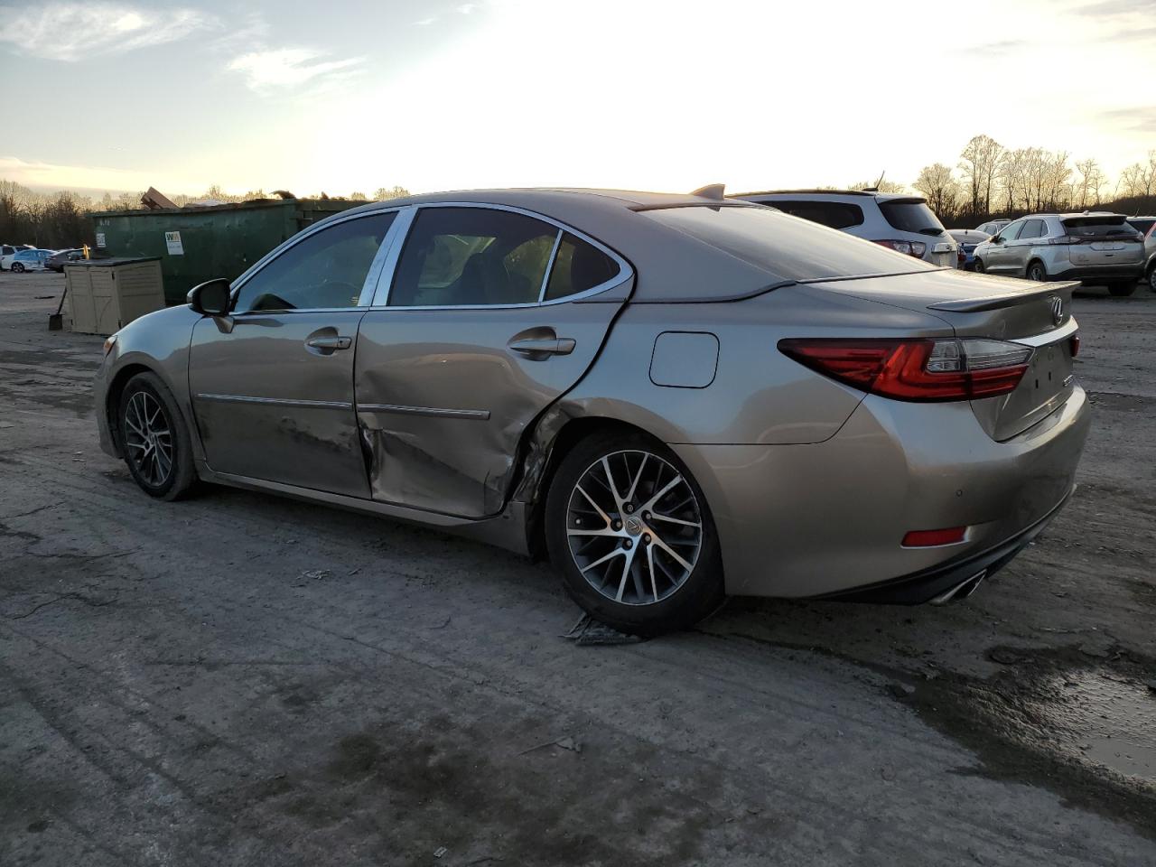 2016 Lexus ES VIN 58ABK1GG6GU026055 Copart auction photo, all over damage thumbnail 2