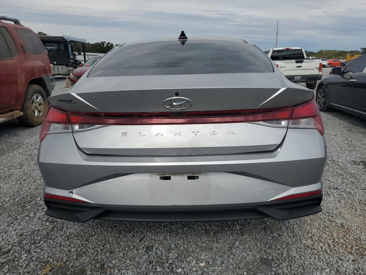 2022 Hyundai Elantra VIN 5NPLM4AGXNH067414 Copart auction photo, front end / side damage thumbnail 6