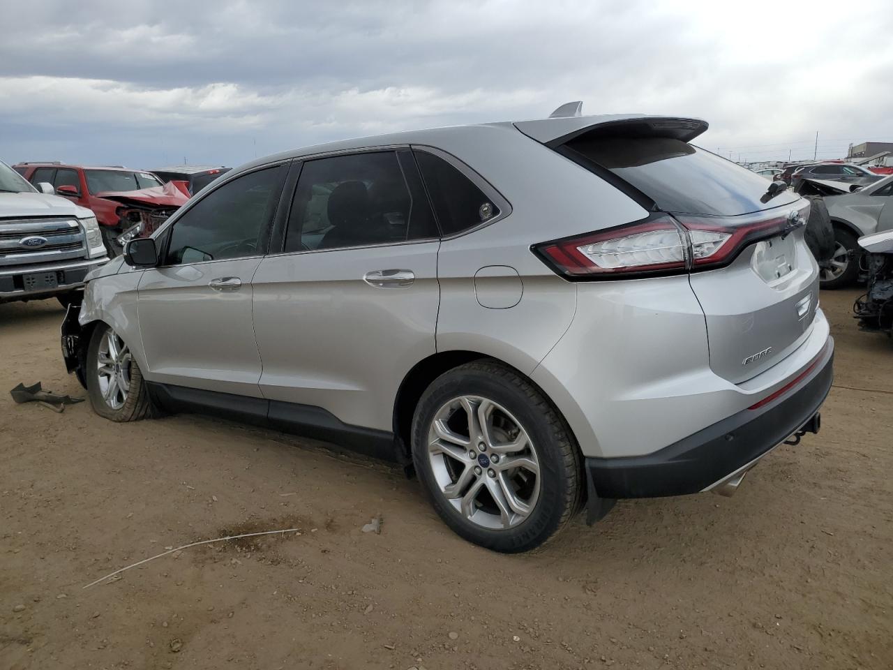 2015 Ford Edge VIN 2FMTK4K83FBB50690 Copart auction photo, front end / undercarriage damage thumbnail 2