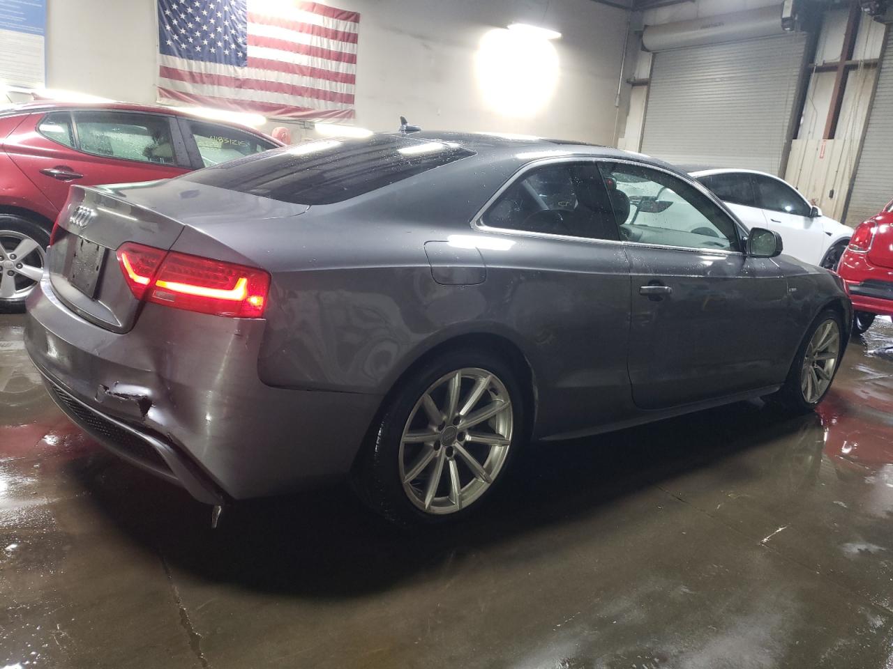 2015 Audi A5 VIN WAUMFAFR7FA038238 Copart auction photo, front end damage thumbnail 3