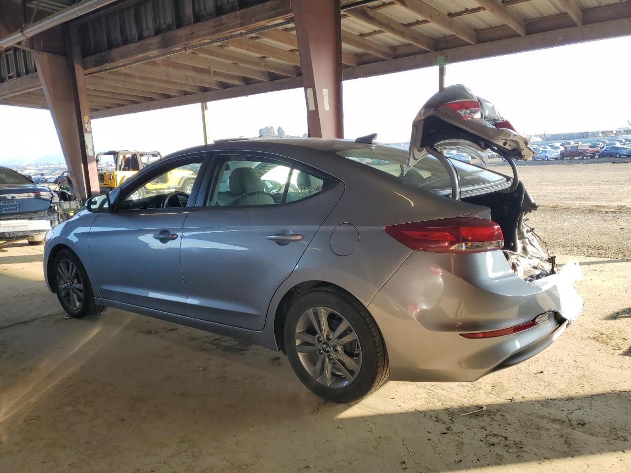 2017 Hyundai Elantra VIN 5NPD84LF0HH035203 Copart auction photo, rear end damage thumbnail 2