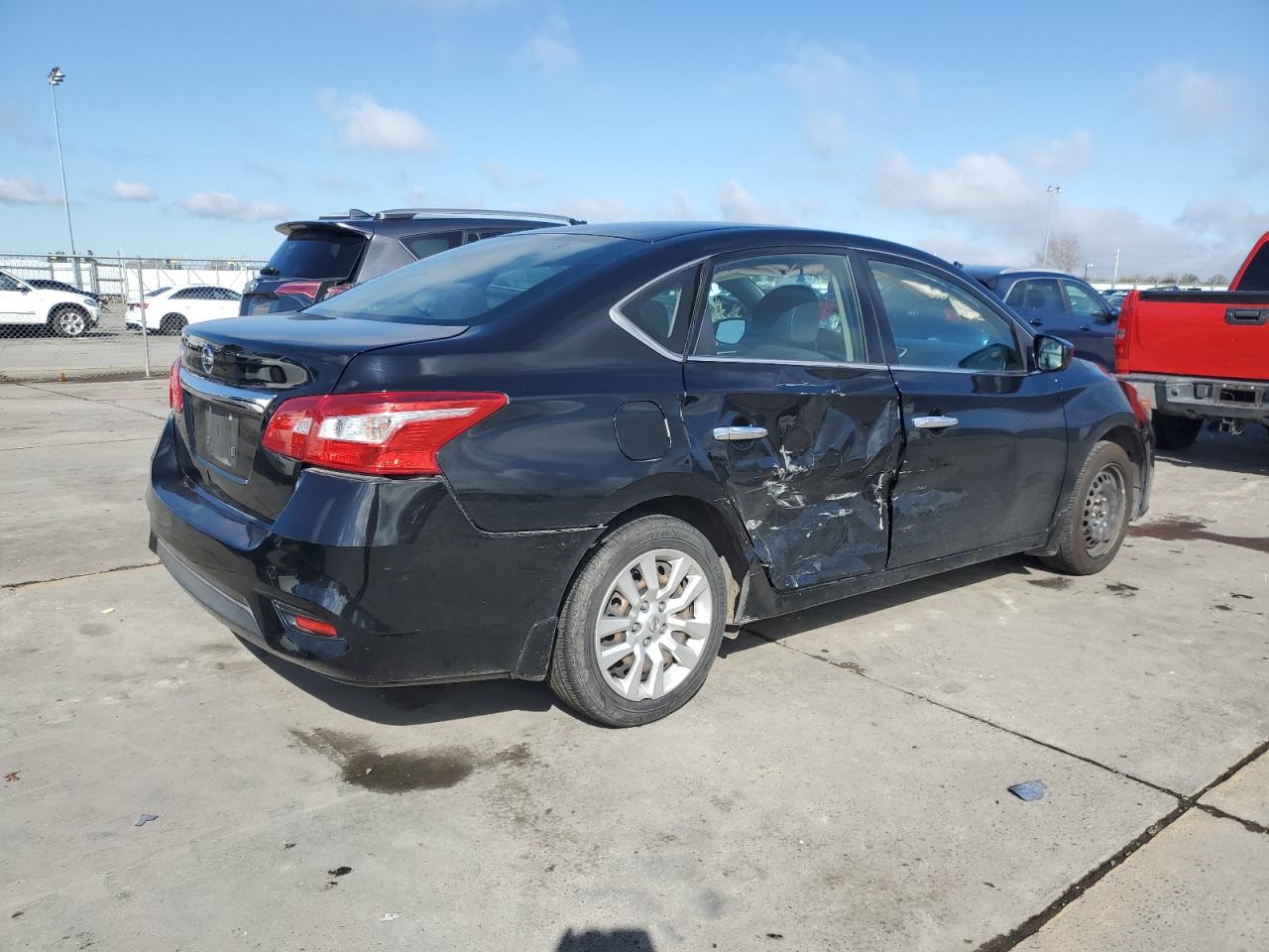 2016 Nissan Sentra VIN 3N1AB7AP9GL683562 Copart auction photo, side damage thumbnail 3