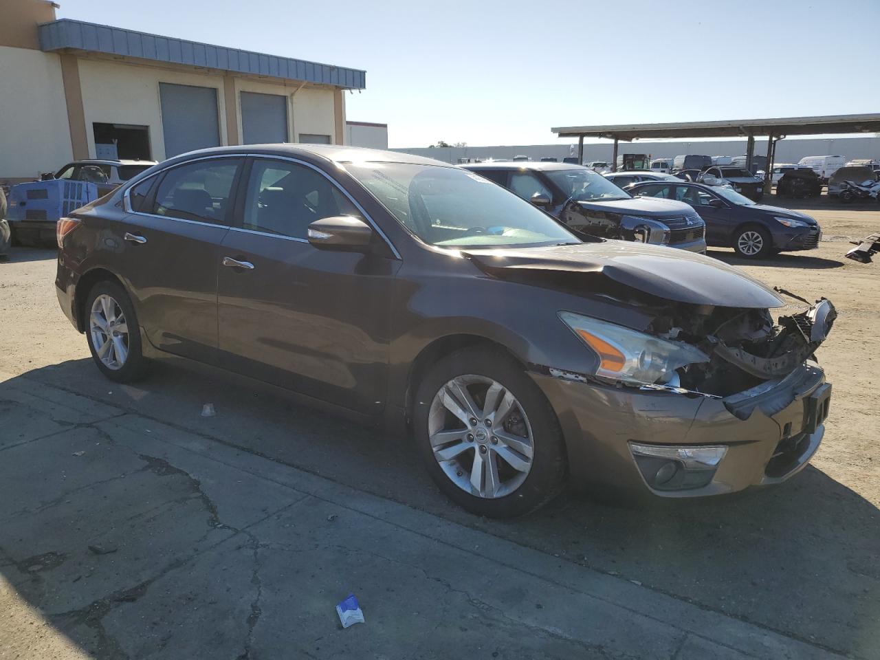 2014 Nissan Altima VIN 1N4AL3AP4EC154747 Copart auction photo, front end / side damage thumbnail 4