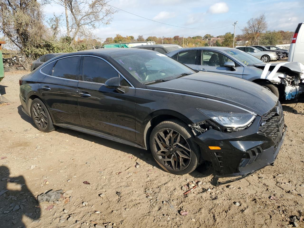 2021 Hyundai Sonata VIN 5NPEK4JC4MH131134 Copart auction photo, front end / undercarriage damage thumbnail 4