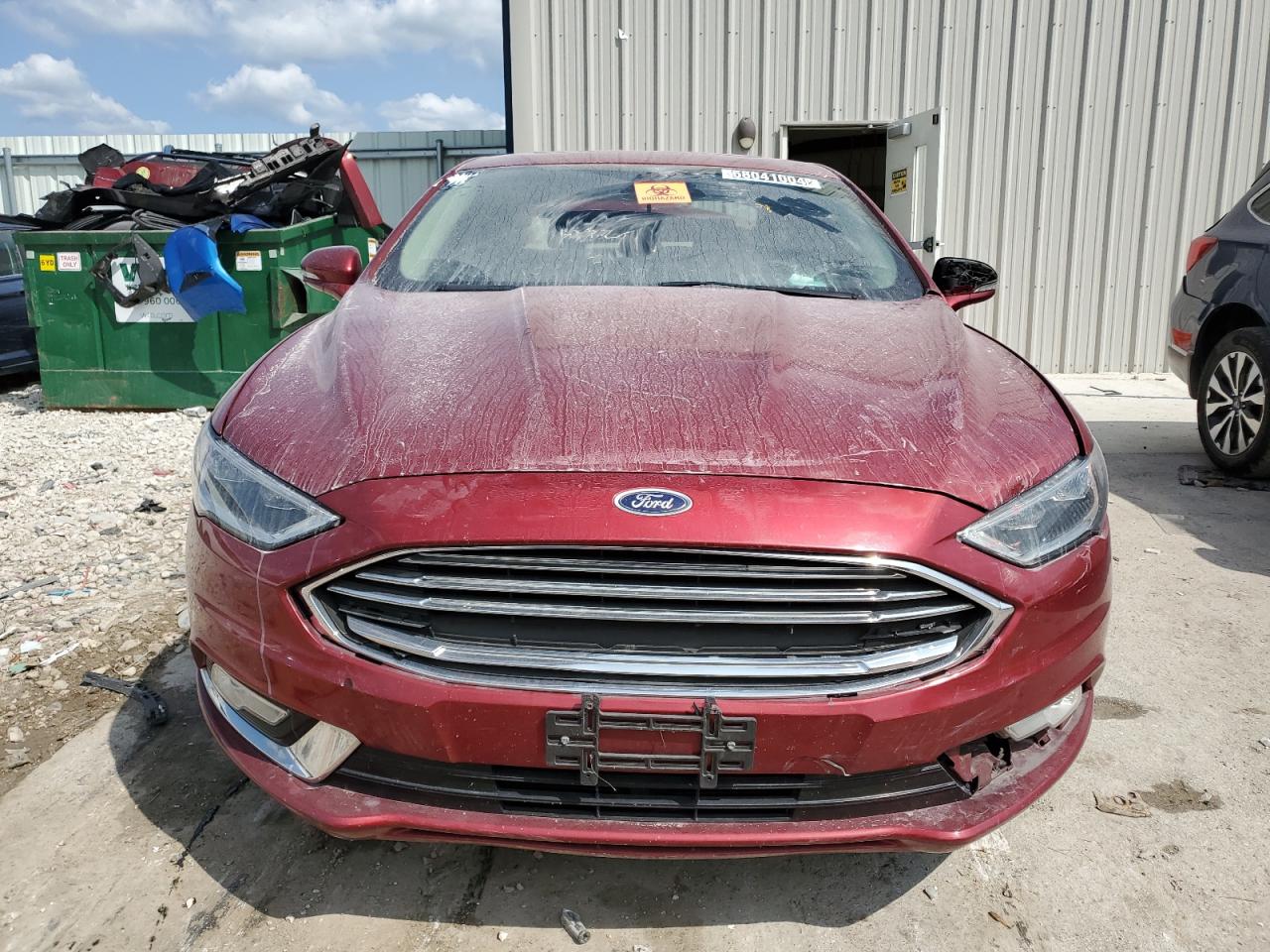2017 Ford Fusion VIN 3FA6P0HD1HR156370 Copart auction photo, rear end damage thumbnail 5