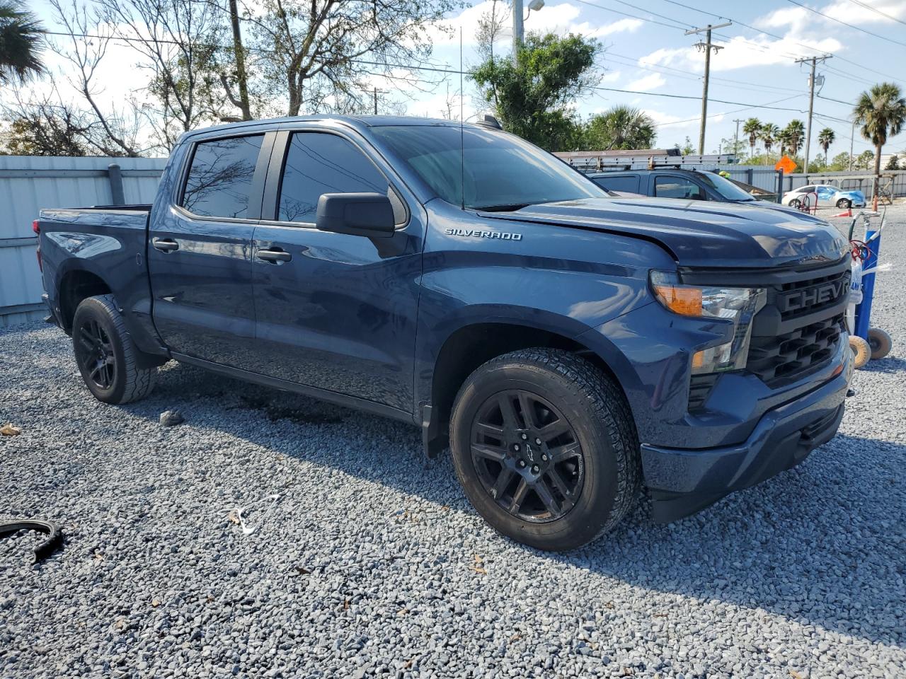 2022 Chevrolet Silverado VIN 1GCPABEK3NZ591414 Copart auction photo, all over damage thumbnail 4
