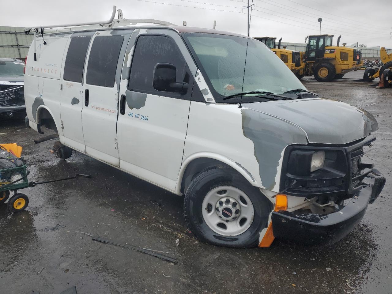2007 GMC Savana VIN 1GTGG25V371143605 Copart auction photo, all over damage thumbnail 4