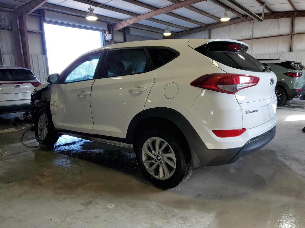 2017 Hyundai Tucson VIN KM8J23A43HU309740 Copart auction photo, front end / side damage thumbnail 2