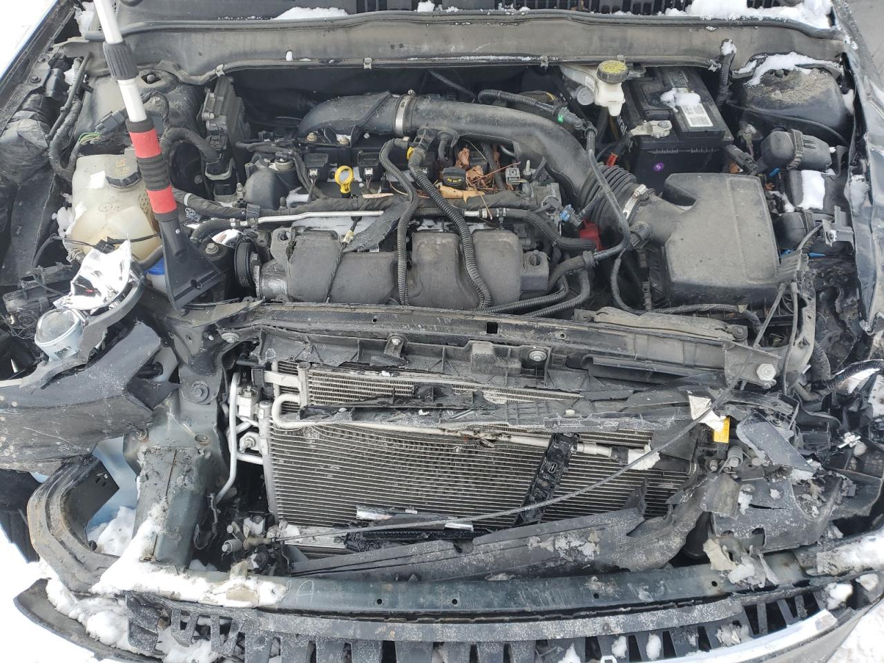 2019 Ford Fusion VIN 3FA6P0T9XKR147855 Copart auction photo, front end / side damage thumbnail 12