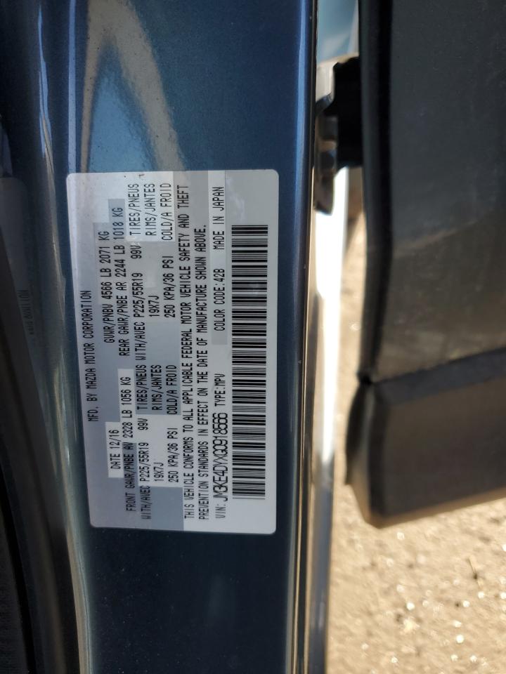 2016 Mazda CX-5 VIN JM3KE4DYXG0918566 Copart auction photo, front end damage thumbnail 14