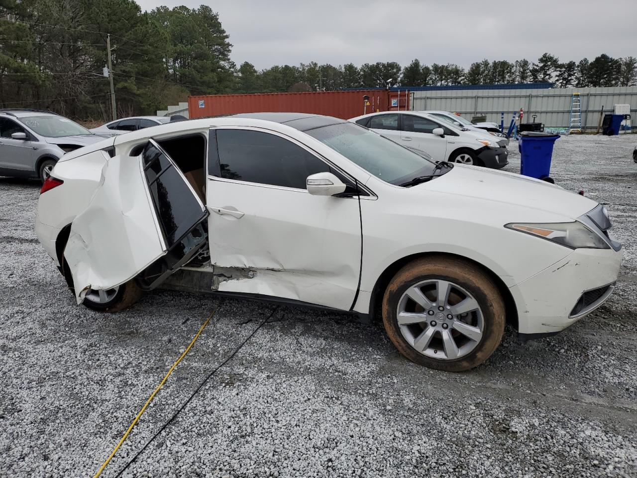 2011 Acura ZDX VIN 2HNYB1H40BH500615 Copart auction photo, side damage thumbnail 4