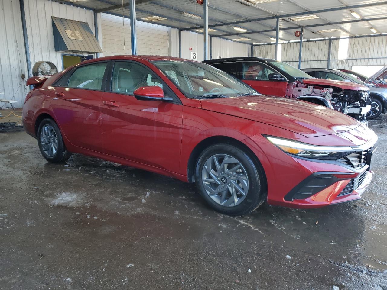 2024 Hyundai Elantra VIN KMHLM4DG5RU676901 Copart auction photo, rear end / frame damage damage thumbnail 4