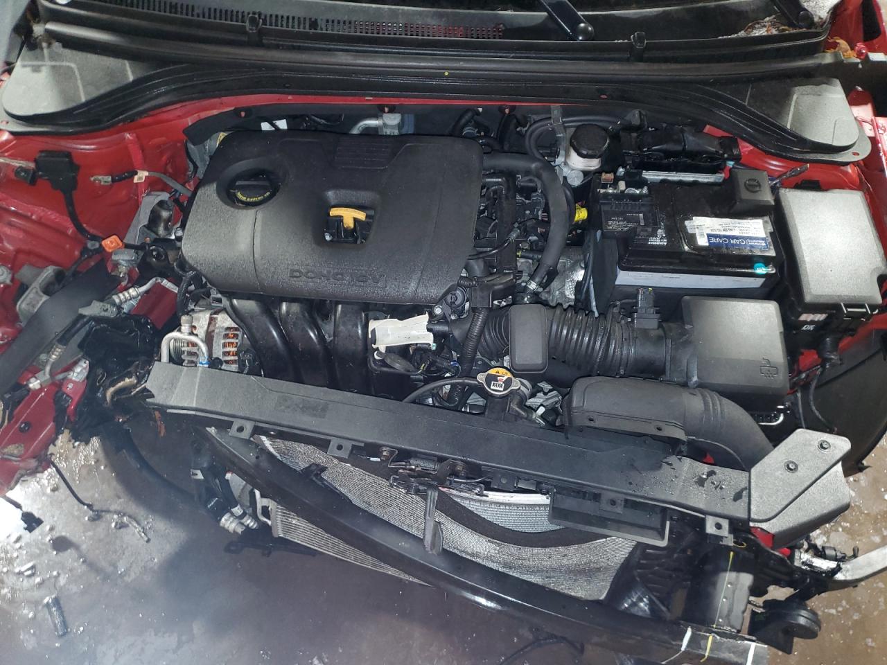 2020 Hyundai Elantra VIN KMHD84LF0LU064999 Copart auction photo, front end / side damage thumbnail 11