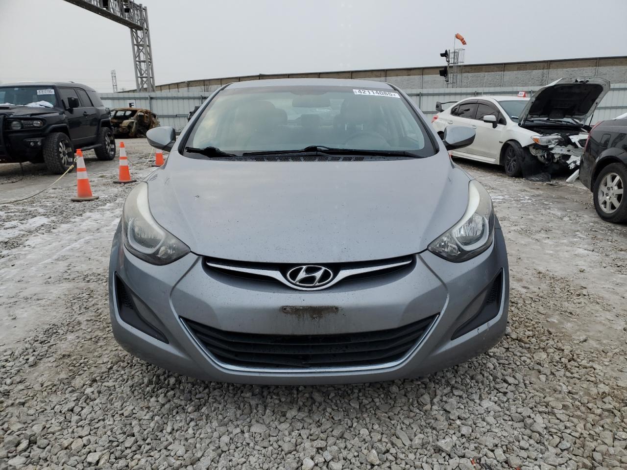 2016 Hyundai Elantra VIN 5NPDH4AE4GH771859 Copart auction photo, rear end damage thumbnail 5