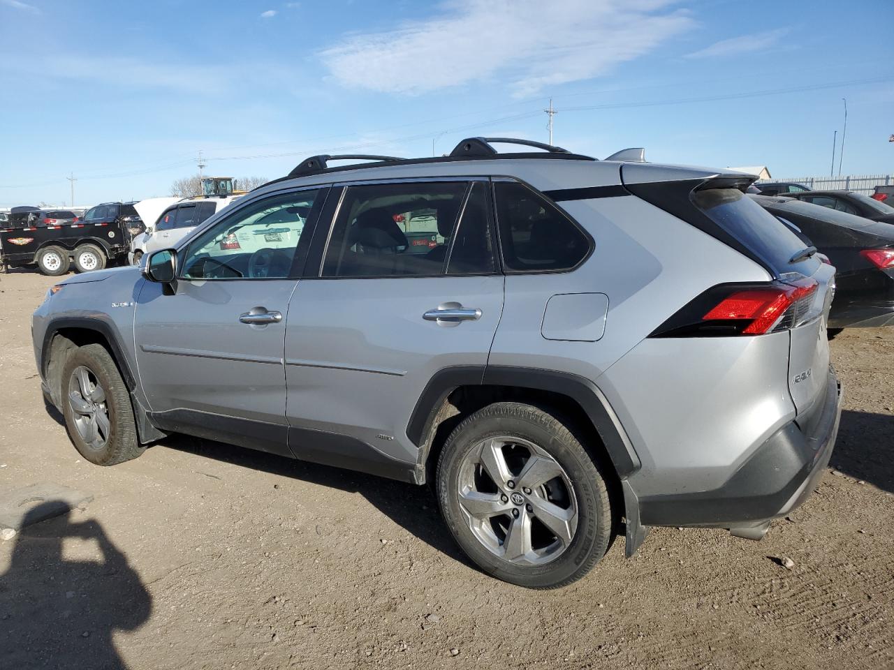 2020 Toyota RAV 4 VIN 2T3DWRFV1LW056441 Copart auction photo, rear end / side damage thumbnail 2