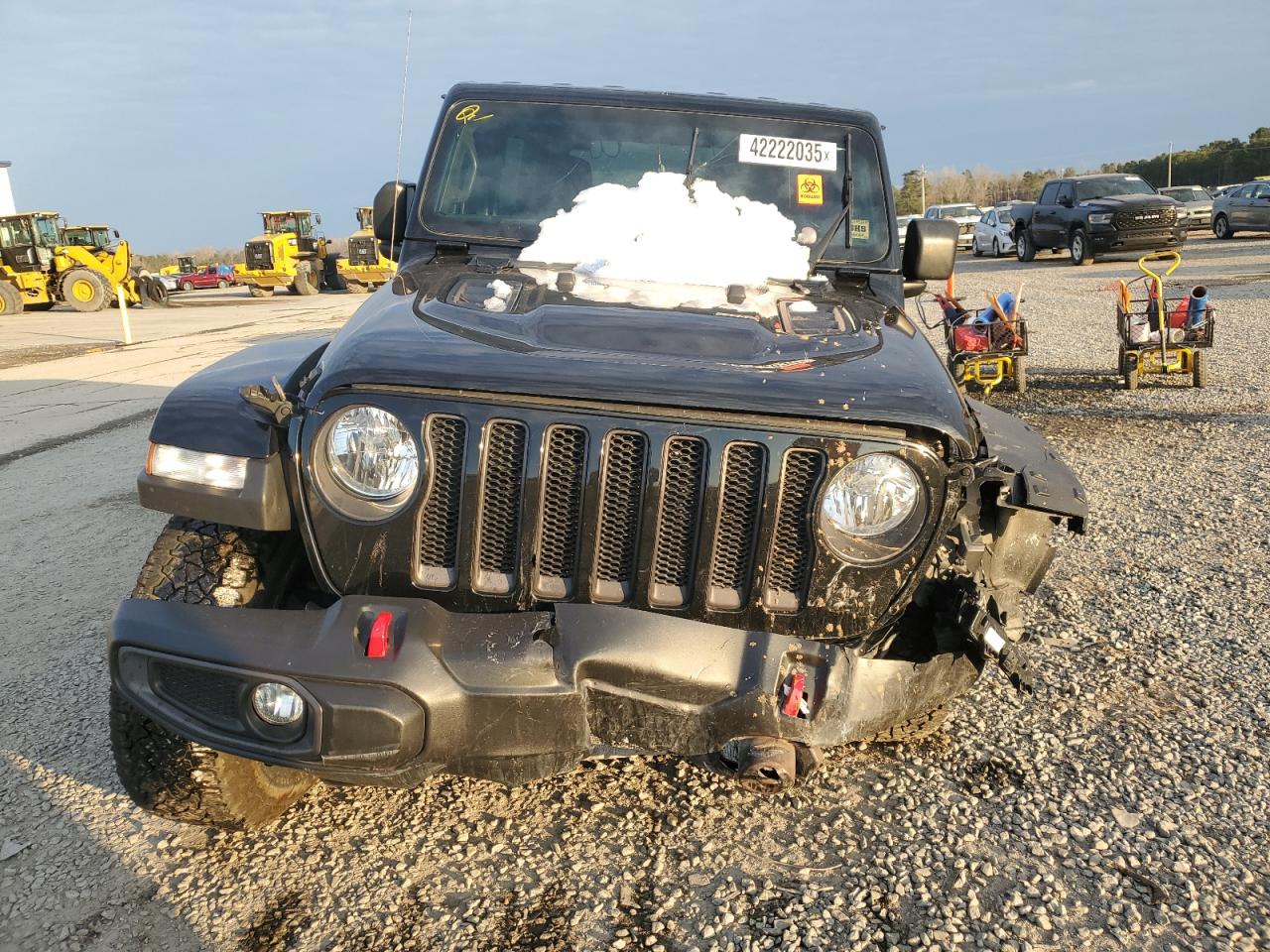 2021 Jeep Wrangler VIN 1C4HJXFN6MW612590 Copart auction photo, front end damage thumbnail 5