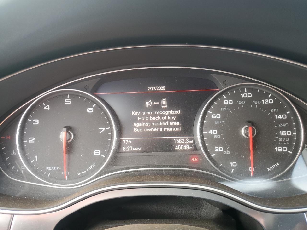 2017 Audi A6 VIN WAUG8AFC8HN077497 Copart auction photo, front end / side damage thumbnail 9