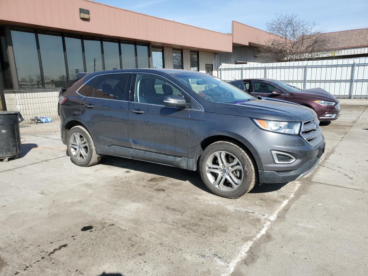 2017 Ford Edge VIN 2FMPK4K94HBB75207 Copart auction photo, rear end / side damage thumbnail 4