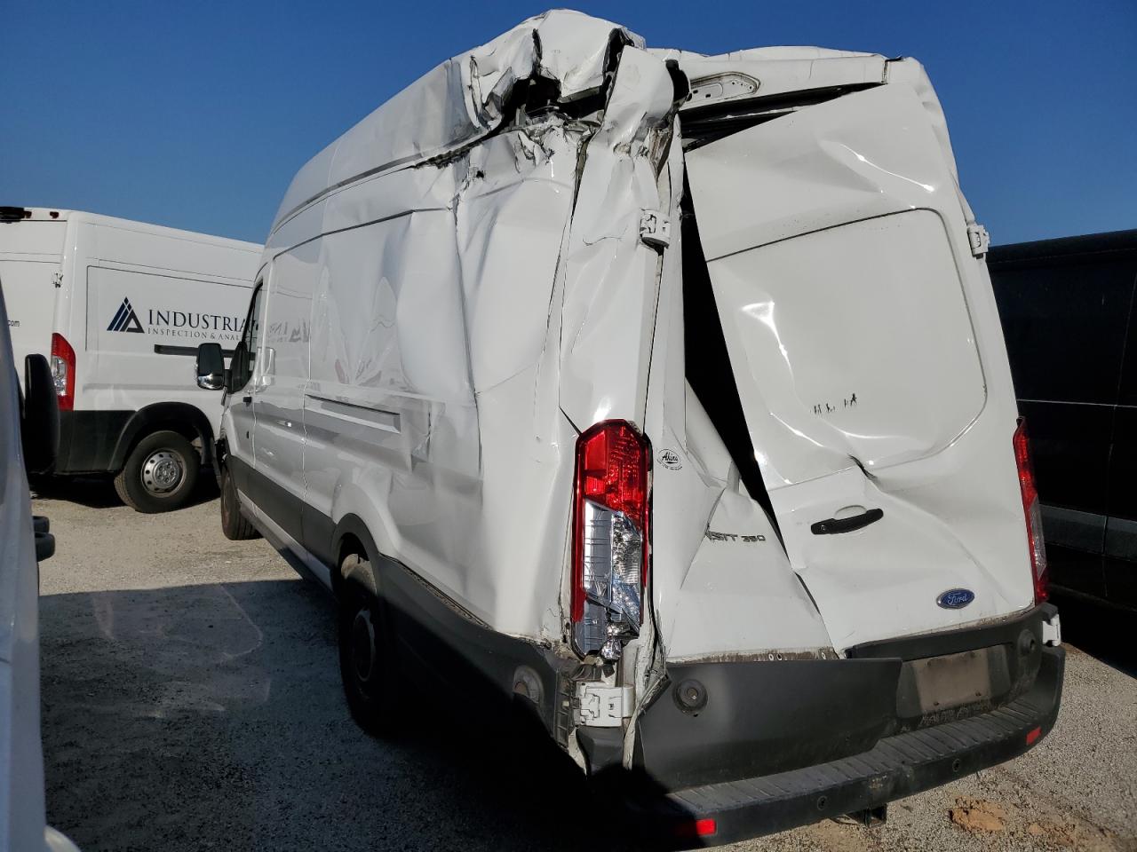 2021 Ford Transit VIN 1FTBW3X83MKA40734 Copart auction photo, rear end damage thumbnail 2