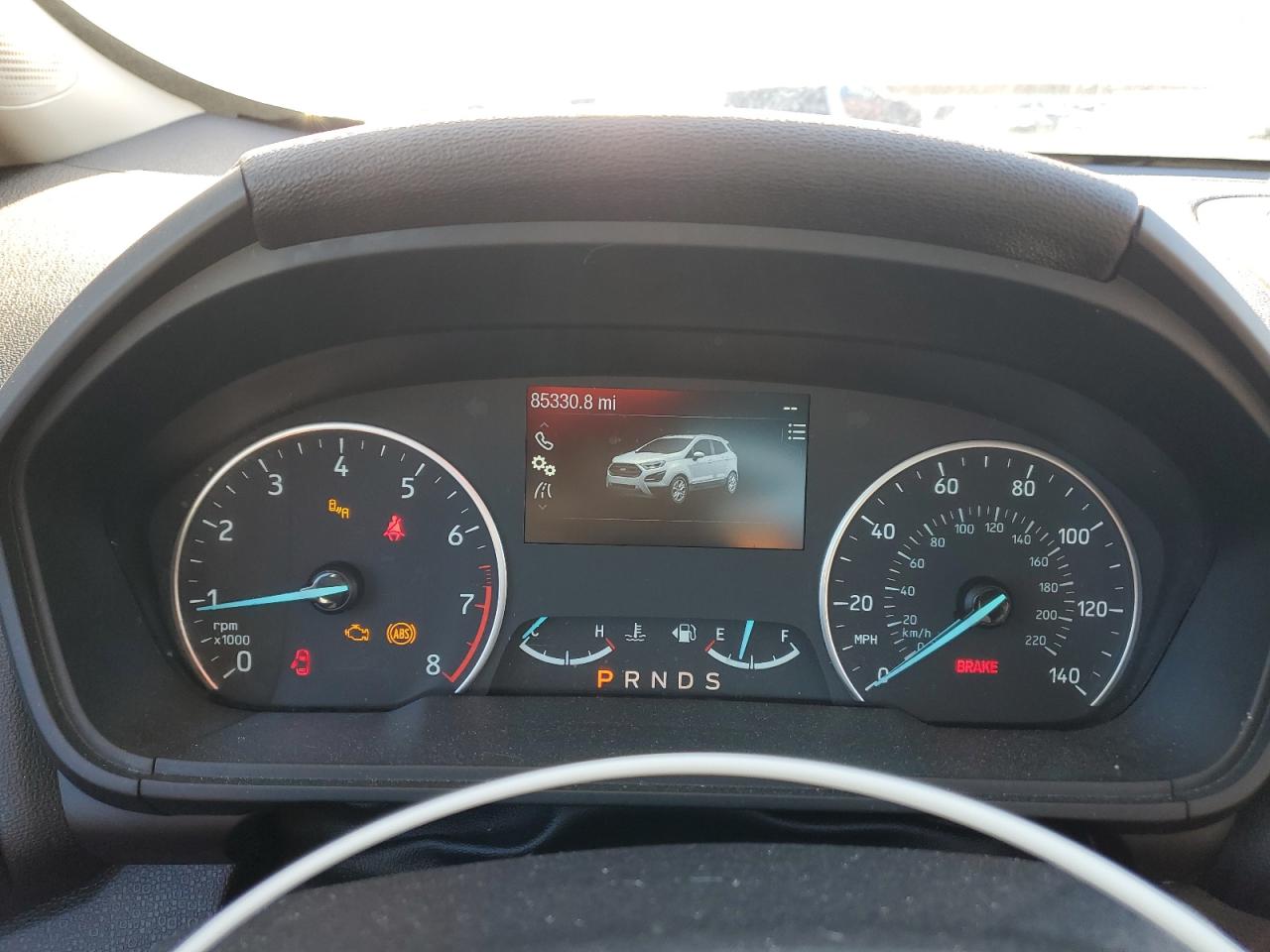 2018 Ford EcoSport VIN MAJ6P1CL3JC192005 Copart auction photo, front end / side damage thumbnail 9