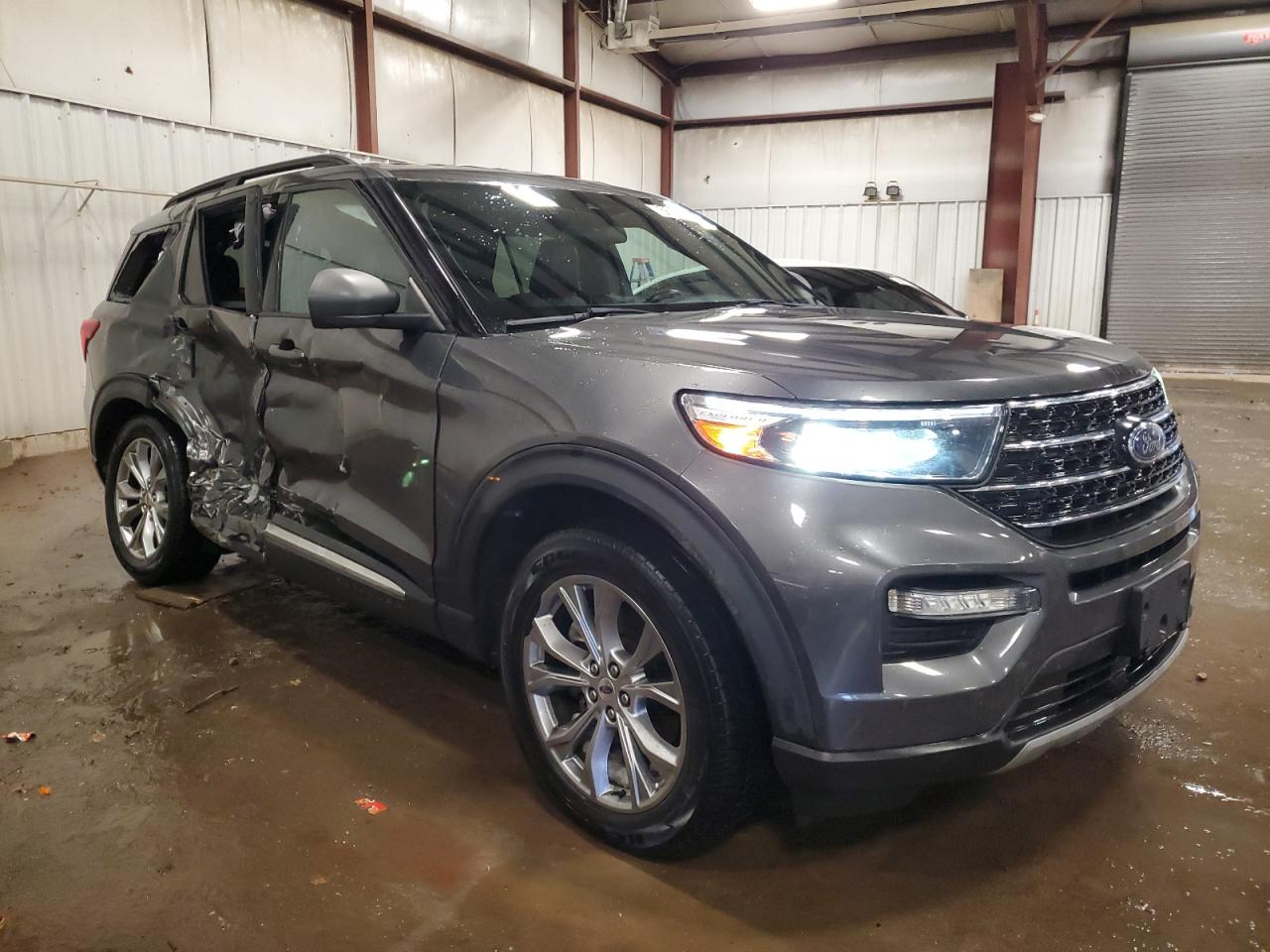 2020 Ford Explorer VIN 1FMSK8DH9LGB10151 Copart auction photo, side / mechanical damage thumbnail 4