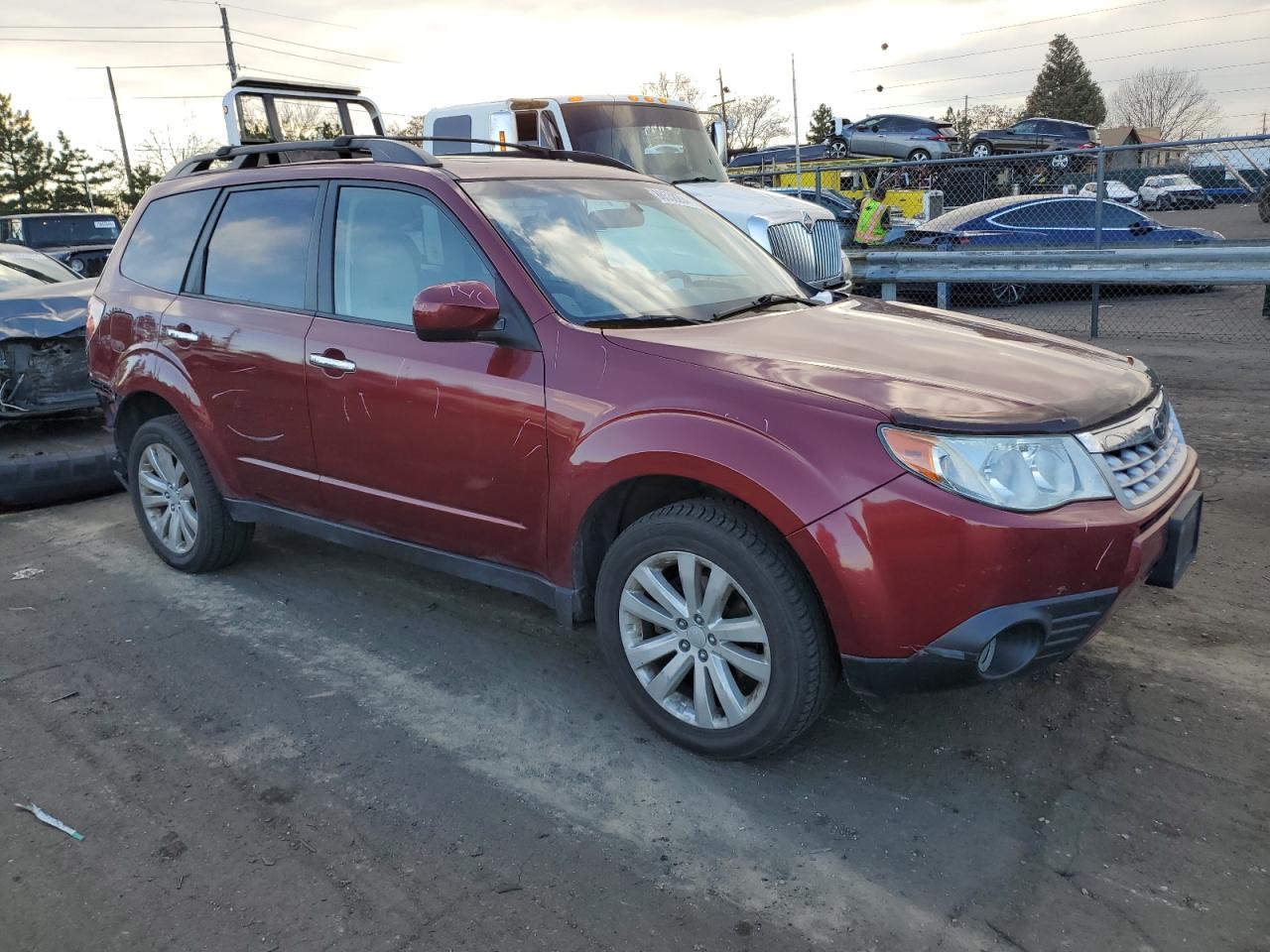 2013 Subaru Forester VIN JF2SHADC7DH420939 Copart auction photo, rear end damage thumbnail 4