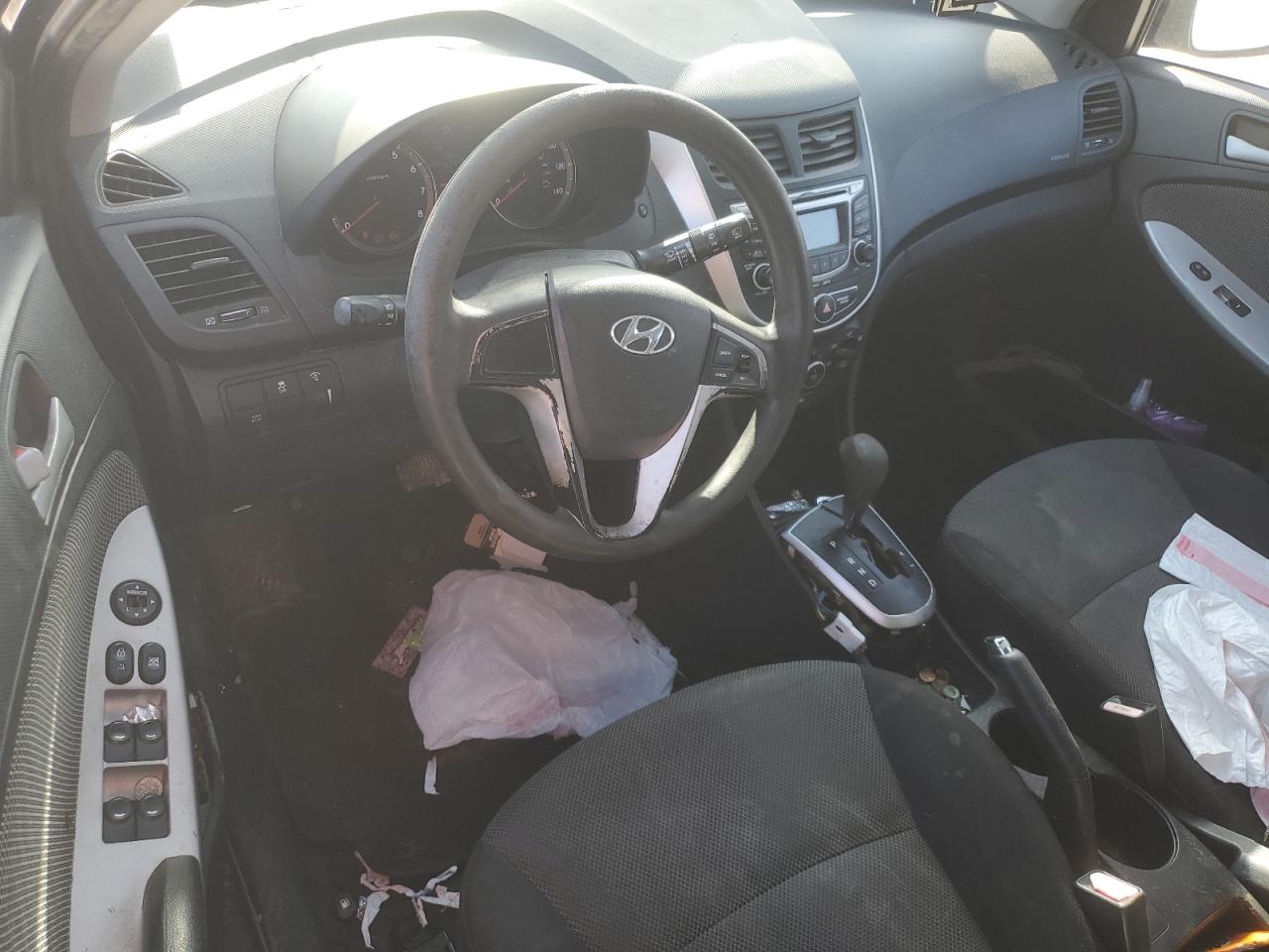 2013 Hyundai Accent VIN KMHCT5AE6DU082550 Copart auction photo, front end / side damage thumbnail 8