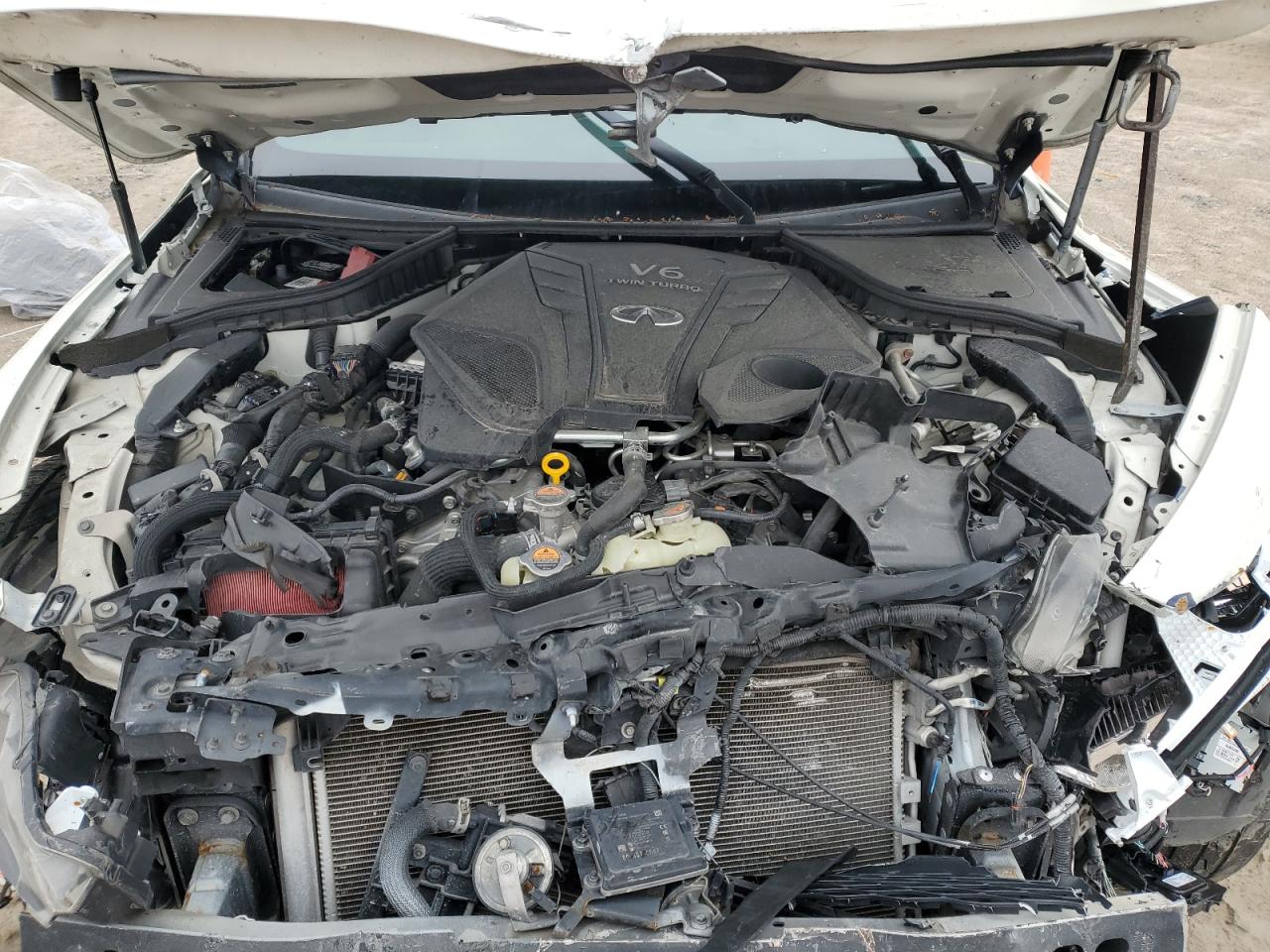 2019 Infiniti Q60 VIN JN1EV7EK2KM231295 Copart auction photo, front end / side damage thumbnail 11