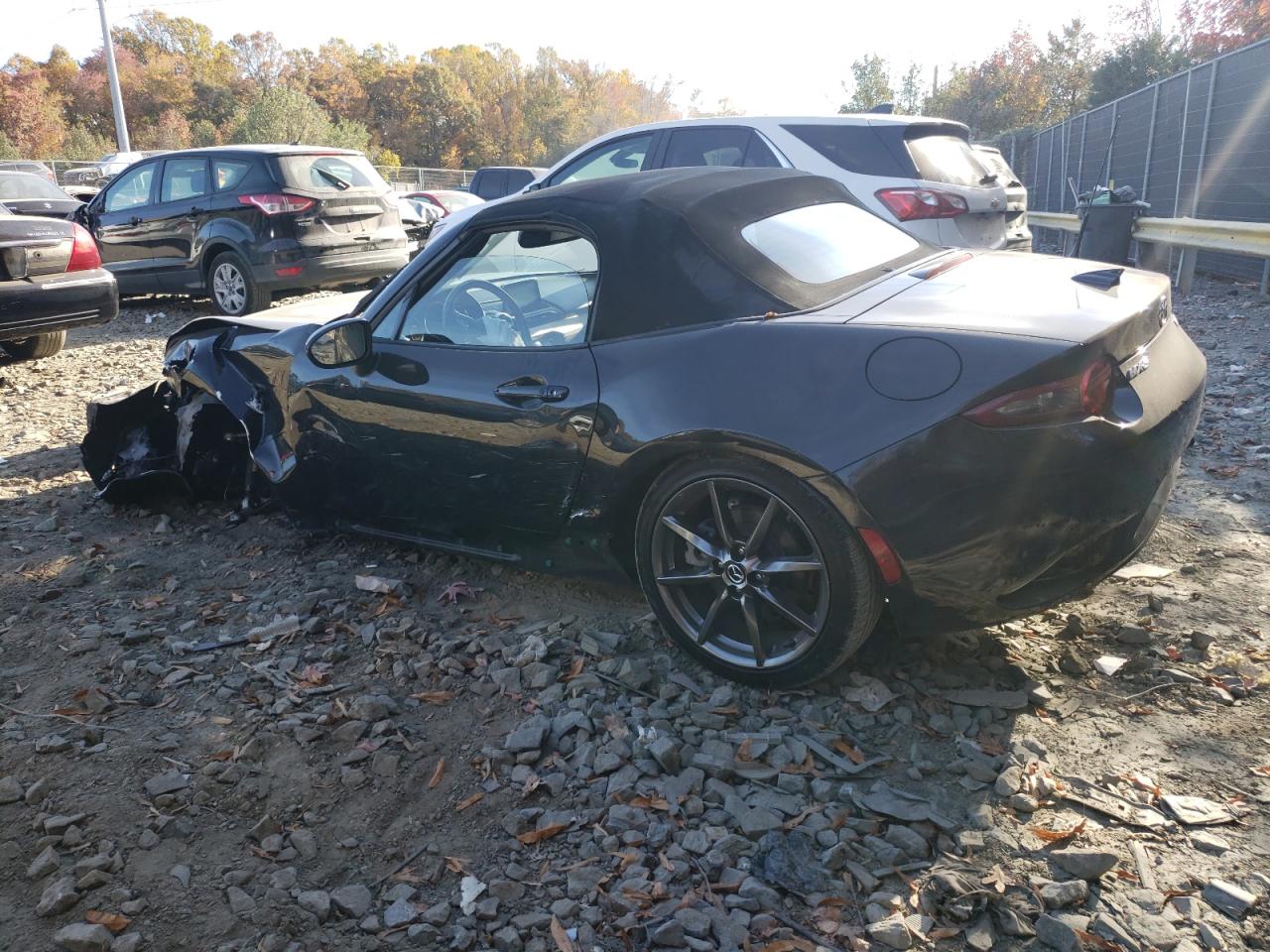 2016 Mazda MX-5 VIN JM1NDAD70G0109530 Copart auction photo, front end / undercarriage damage thumbnail 2