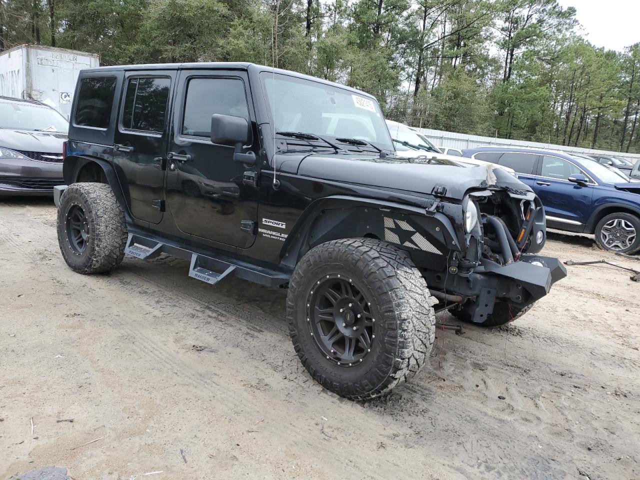 2017 Jeep Wrangler VIN 1C4BJWDG9HL519980 Copart auction photo, front end damage thumbnail 4