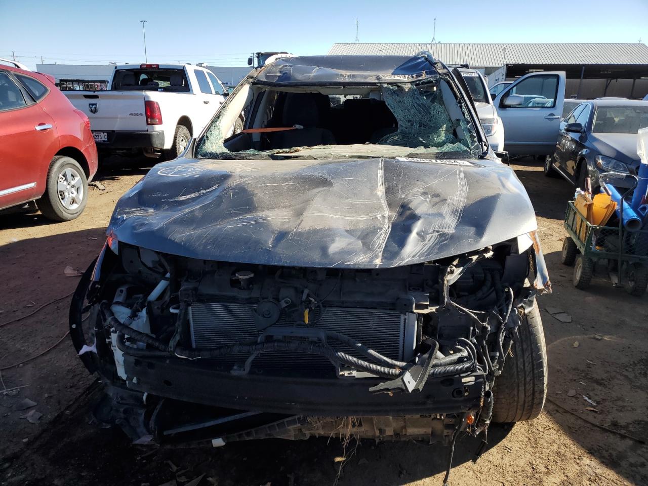 2017 Nissan Rogue VIN JN8AT2MV8HW019874 Copart auction photo, all over damage thumbnail 5