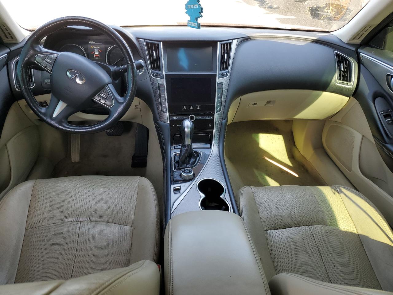 2014 Infiniti Q50 VIN JN1BV7AR5EM690637 Copart auction photo, front end damage thumbnail 8